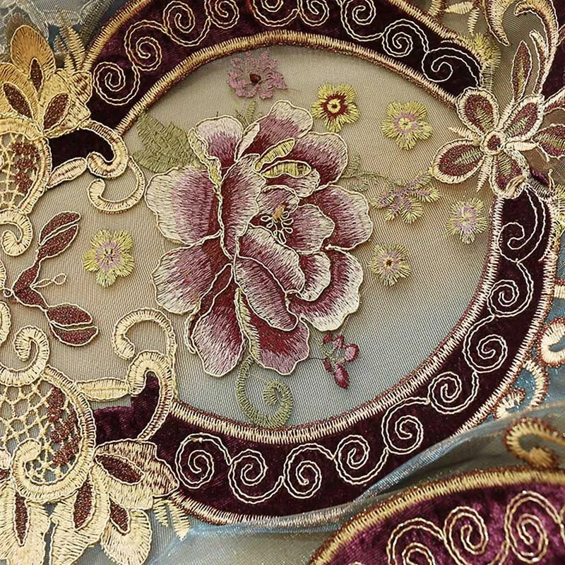 Роскошные занавески в европейском стиле Королевского золотого цвета для женской