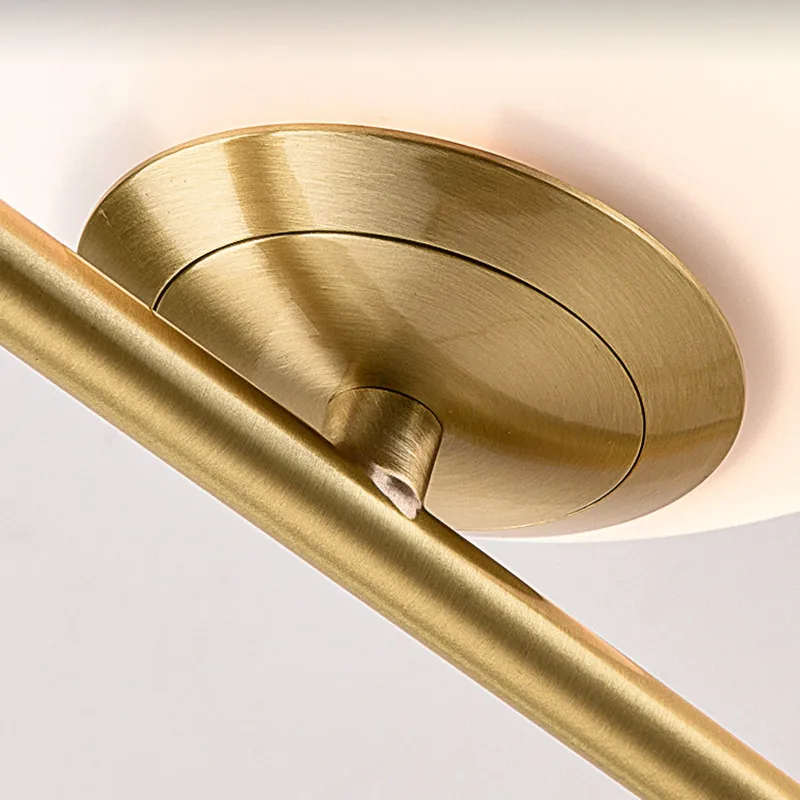 Скандинавское золото настольная лампа для гостиной студии обеденный стол