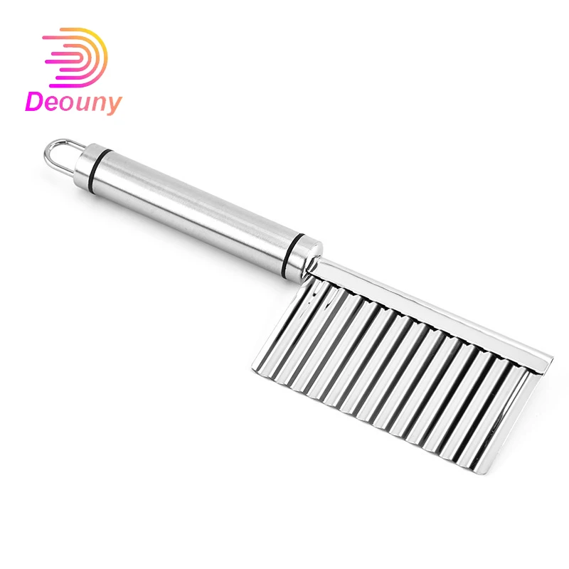 

DEOUNY French Fries Knife Stainless Steel Potato Wave Blade Chopper Vegetables Fruits Carrot Kitchen Cooking Gadgets Accessories