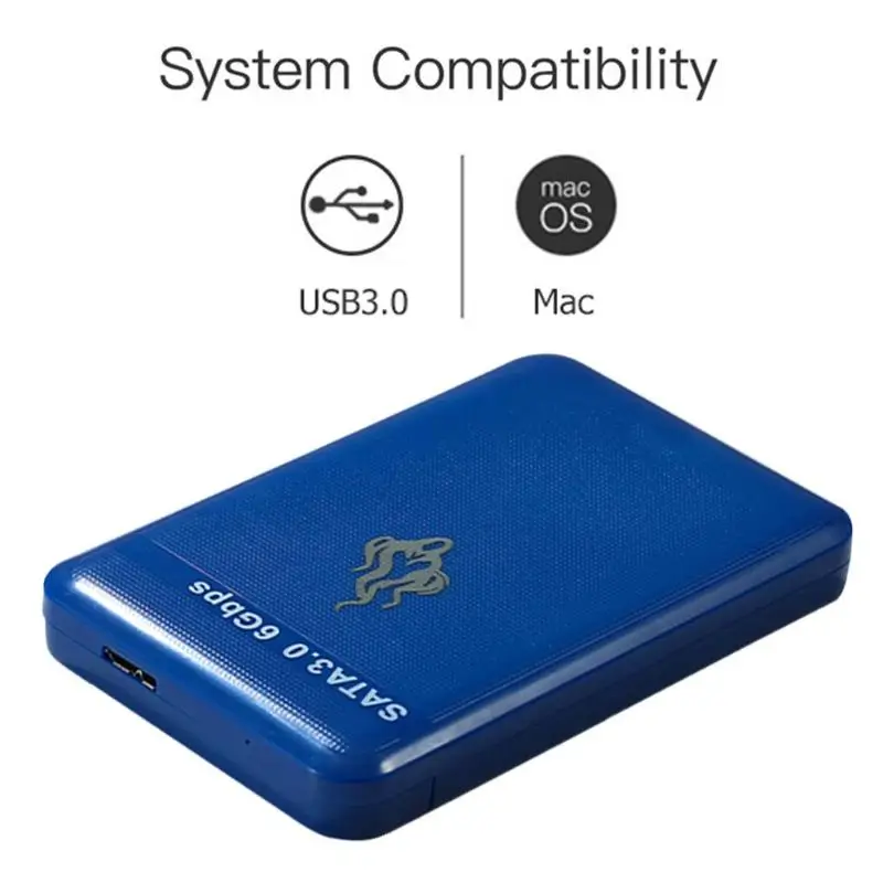 

ALLOYSEED Portable 2.5 inch USB 3.0 External Hard Disk Drive Desktop Computer SATA III Memory Storage Mobile HDD