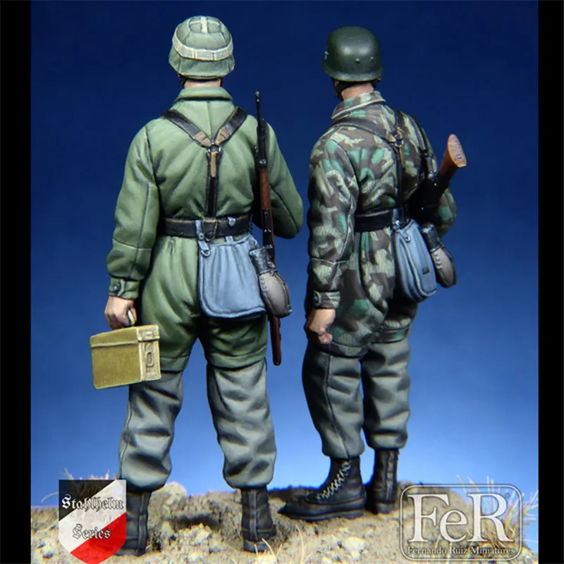 2 шт. воины-десантники фигурка из смолы модель 1/35 набор сборочные модели
