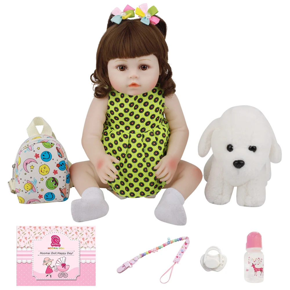 18 ''Лидер продаж Bebe Reborn Baby Doll полностью силиконовая Реалистичная кукла 48 см