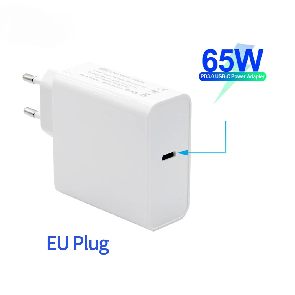 

2pcs PD 65W Charger USB Type C Charger with Type C line
