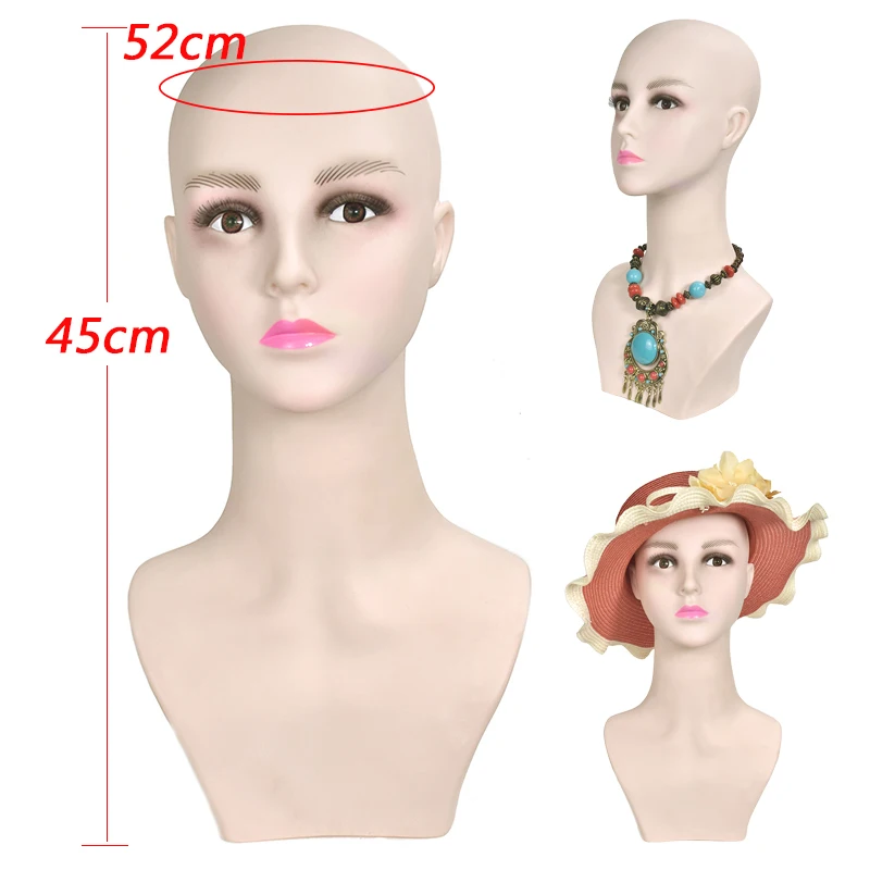 Мягкий ПВХ тренировочная голова парик делая головы с плеча топ может вставлять