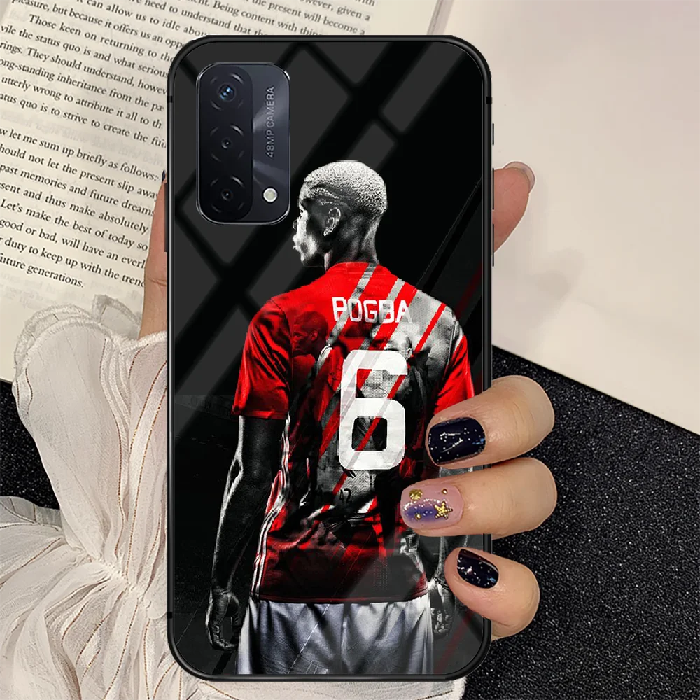 

Paul Pogba 6 Soccer Phone Tempered Glass Case Cover For oppo realme find a x c xt gt 2 53 3 6 7 50 11 Pro lite 5g Pretty Soft