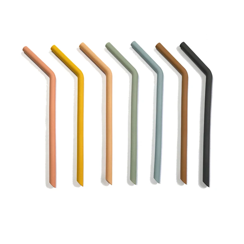 

5PCS Baby Silicone Straws Reusable Drinking BPA Free Straws Feeding Accessory Food Grade Silicone