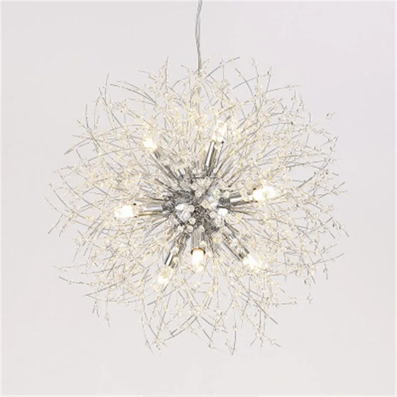 Скандинавский минималистичный креативный Хрустальный люстра в форме одуванчика