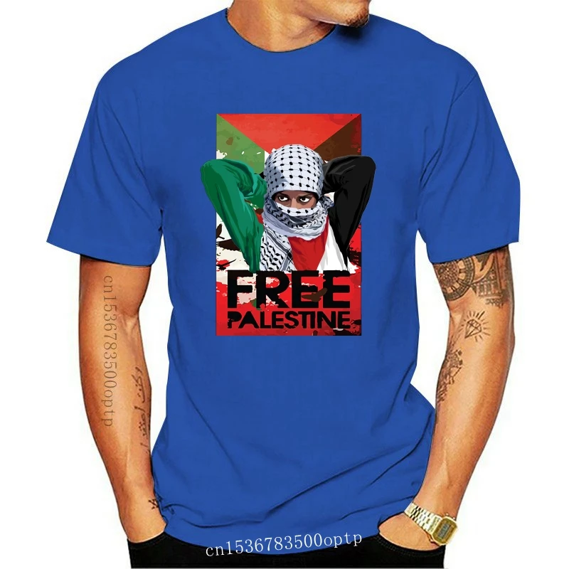 

New Gaza Palestine Paris Design T shirts Summer Slim Fit Casual Man Tees Fashion Normal T-shirts