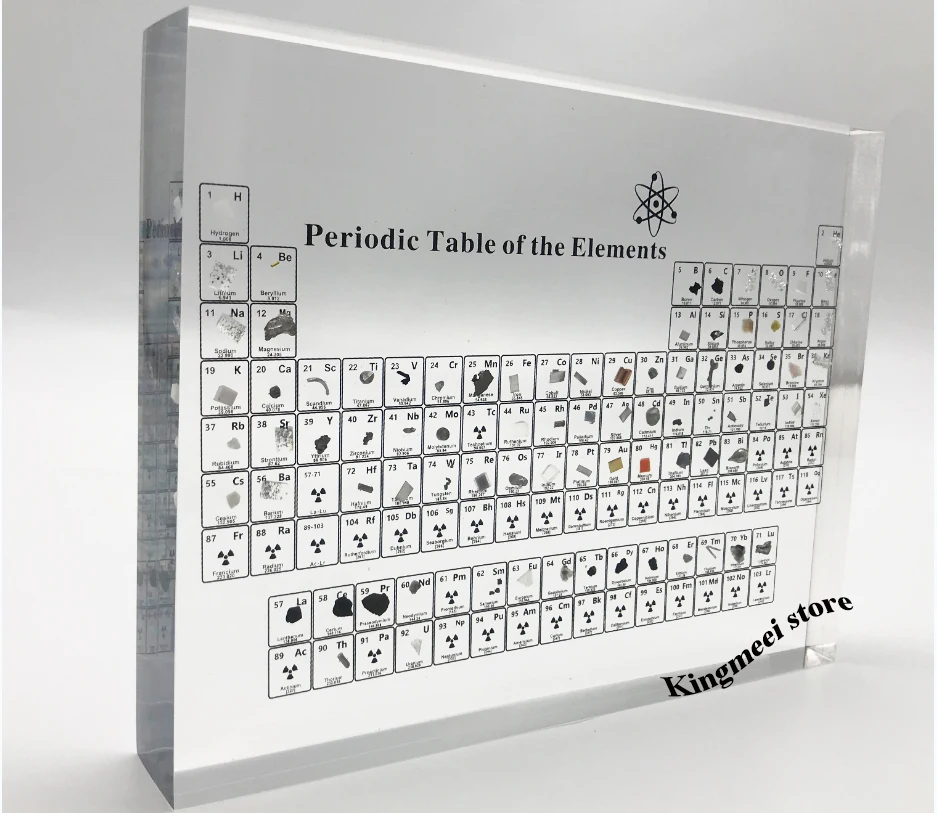 

Large Stock Acrylic Periodic Table Chemical Periodic Table Acrylic Crystal Physical Periodic Table Gifts Real Elements inside