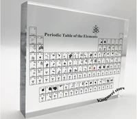 large stock acrylic periodic table chemical periodic table acrylic crystal physical periodic table gifts real elements inside