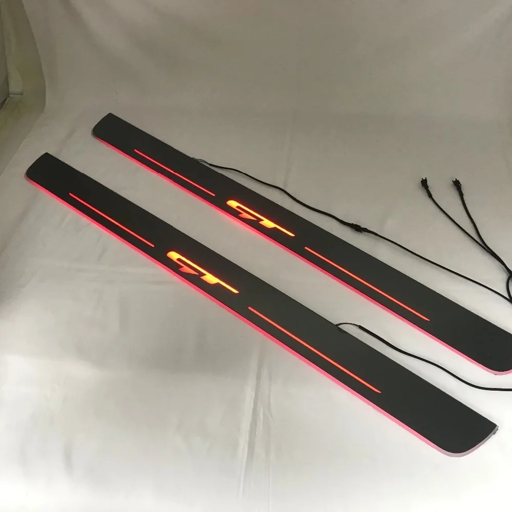 

Free express ship Led door sill Decorative lights Slat guards Plate strips for Kia ceed gt coupe
