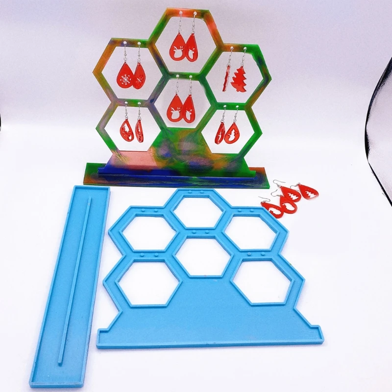 

Эпоксидная смола, форма ручной работы соты серьги подвеска силиконовая форма «сделай сам» ремесла ювелирных изделий инструмент