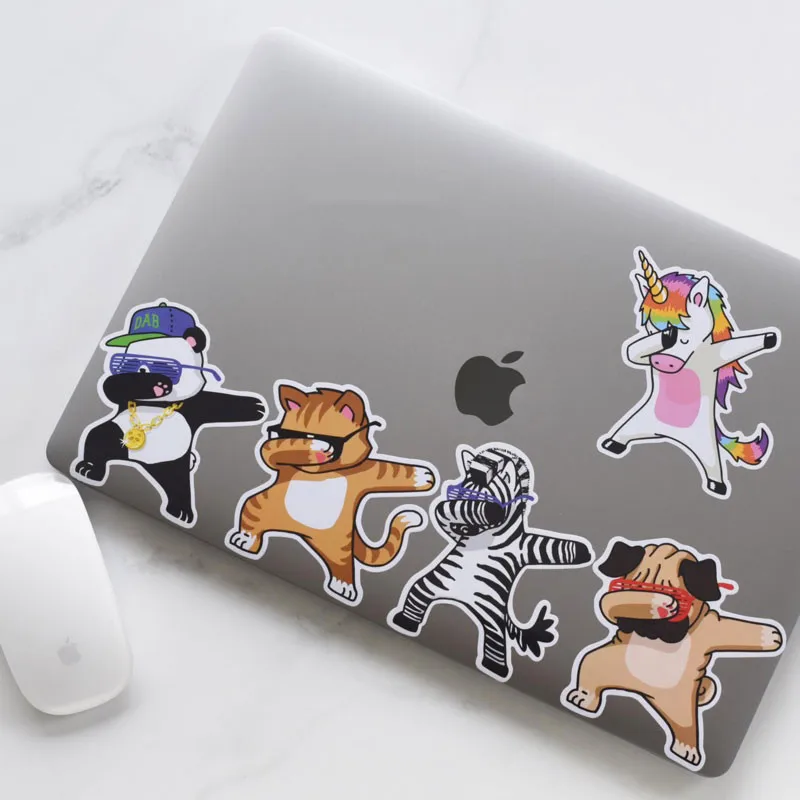 Наборы наклеек для багажа скейтборда ноутбука 5 шт./компл. водонепроницаемые ПВХ