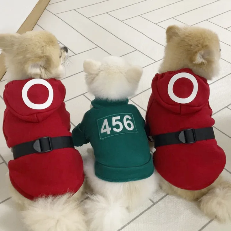 

Dog Clothes Pet Squid Game For Dogs Clothes Hoodies Dog Sweater Clothing For Cats Christmas Dog Clothes