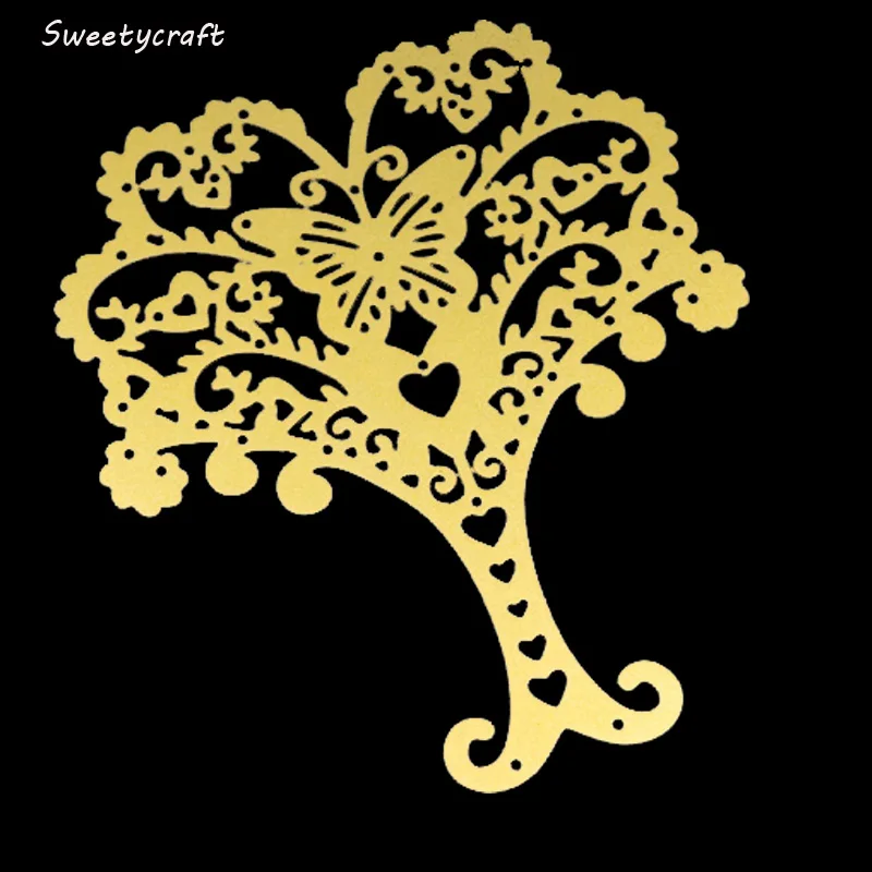 Ремесленные штампы бабочка дерево металлические режущие искусственное тиснение