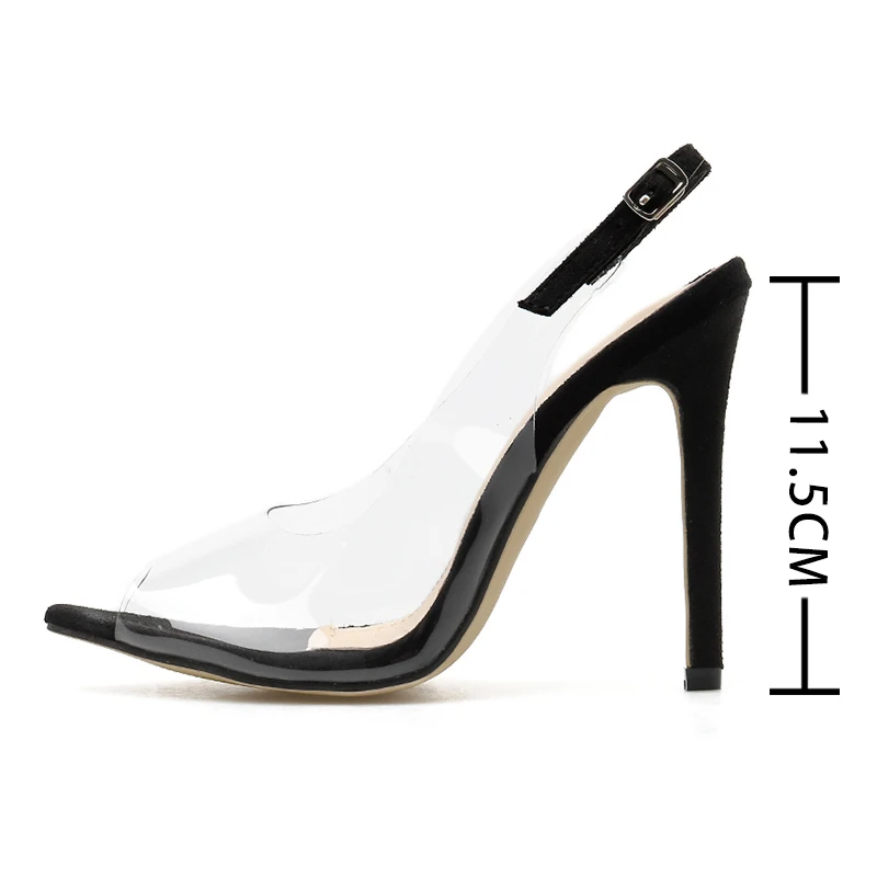 Женские туфли-лодочки женская обувь прозрачная из ПВХ на высоком каблуке женские