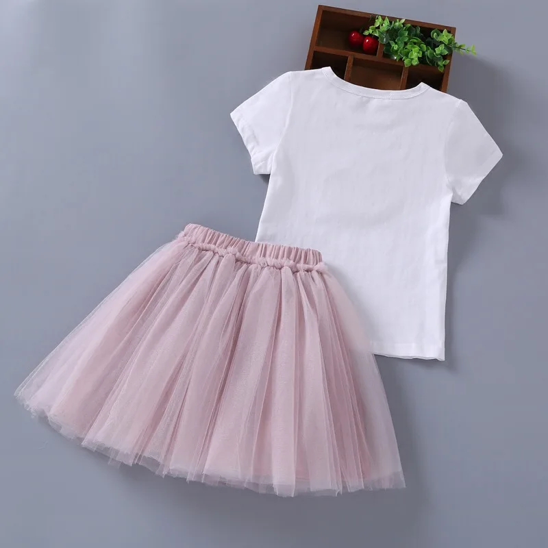 Комплекты детской одежды комплект летней для девочек топы маленьких юбка-пачка