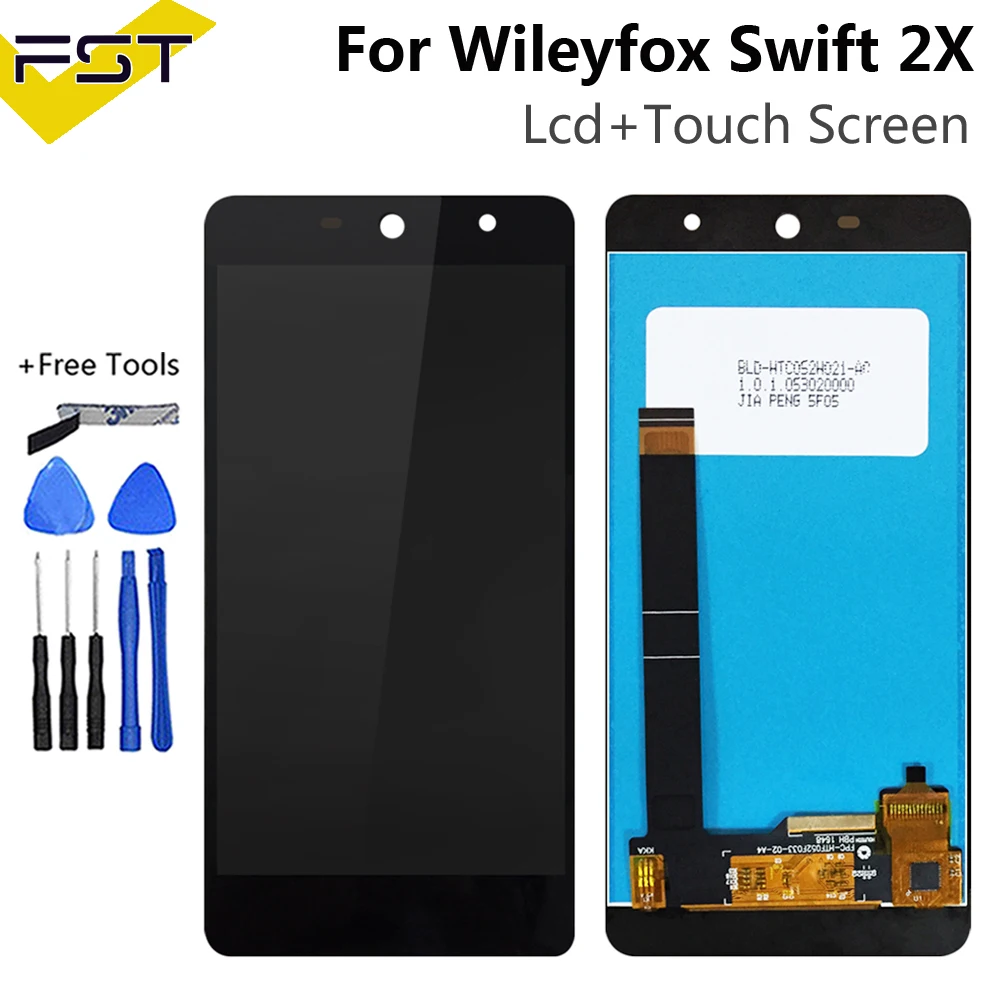 Сменный ЖК экран для смартфона Wileyfox Swift 2 X 5 дюйма сенсорный + дисплей|Экраны