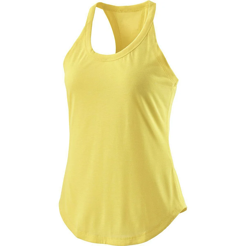 Women Sports Top Loose Running Blouse Summer Fitness Clothing Gym Quick-drying Female sleeveless T-shirt Yoga Sportwear