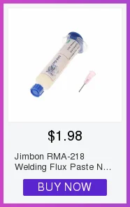 Jimbon RMA-218 сварочная флюсовая паста без очистки ремонт припоя флюс для BGA паяльная станция пайка оловянный крем с иглой