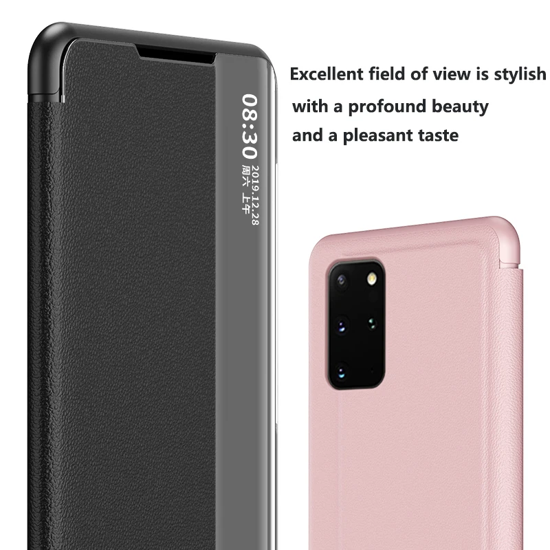 Smart View Flip Case For Huawei P40 P20 P30 Pro Mate 20 10 9 Lite P10 Plus Honor 20 Pro 10 9 Lite 9X 8X P Smart 2019  Cover