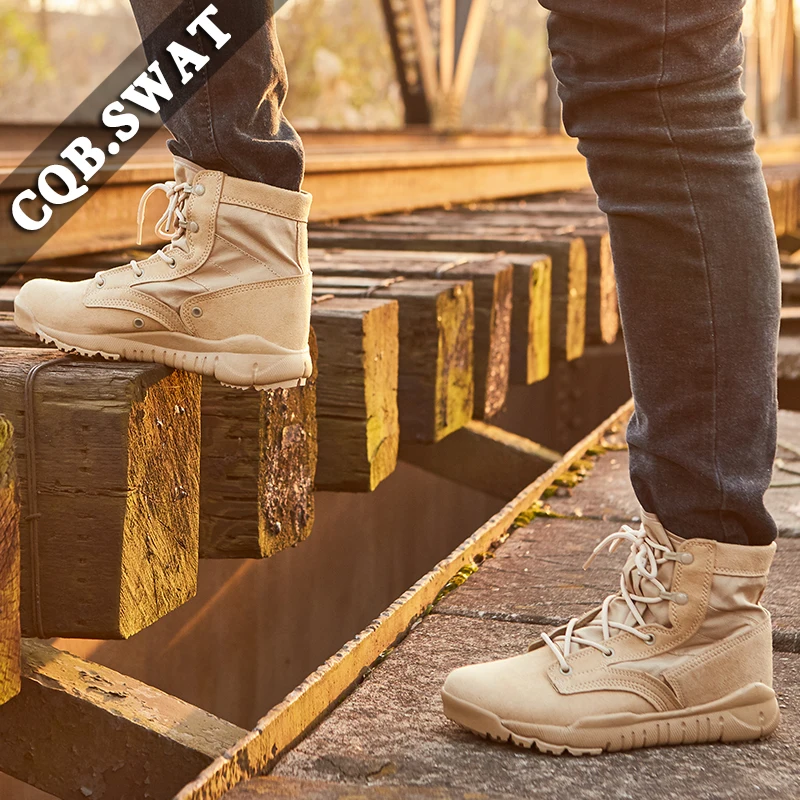 6 дюймов летние мужские военные кожаные тактические ботинки из коровьей замши