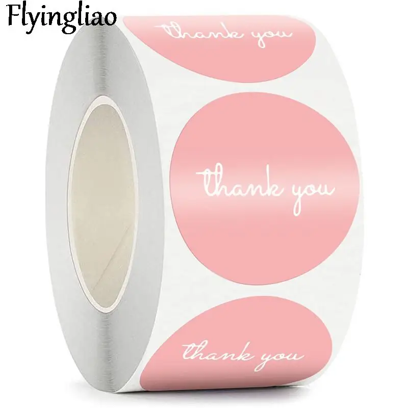 

100-500pcs thank you Stickers decal scrapbooking diy pasters home decoration phone laptop waterproof cartoon accessories Kid Toy