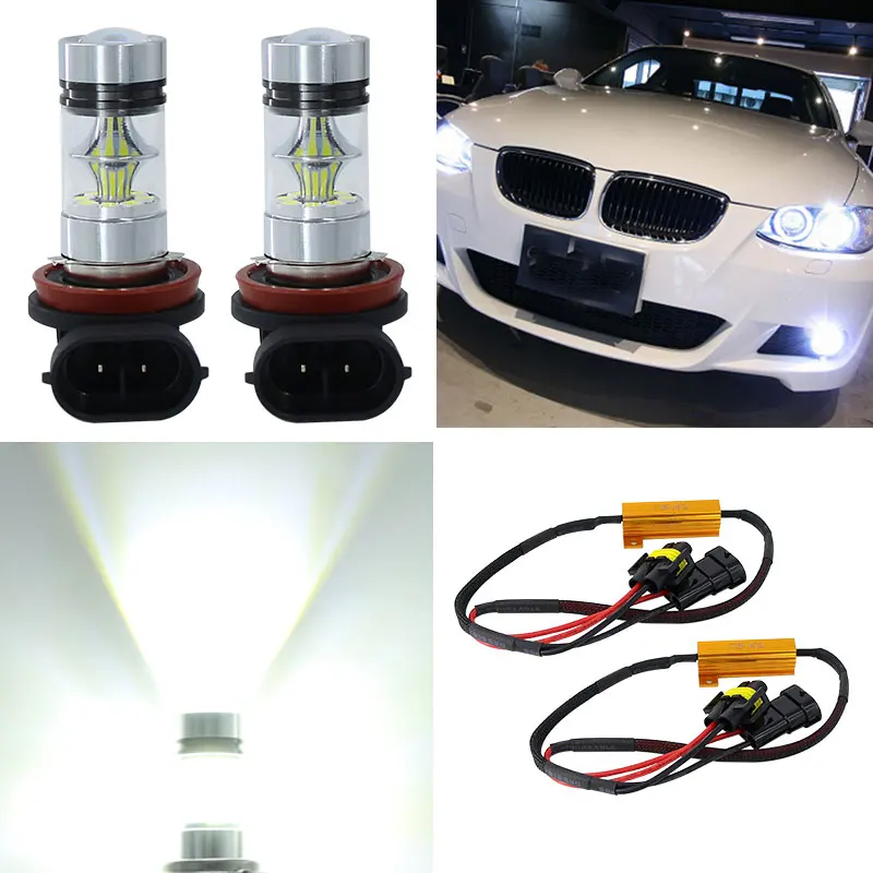 2 шт. x супер белый H8 H11 3030 20SMD светодиодный туман светильник дальнего света лампы 12V