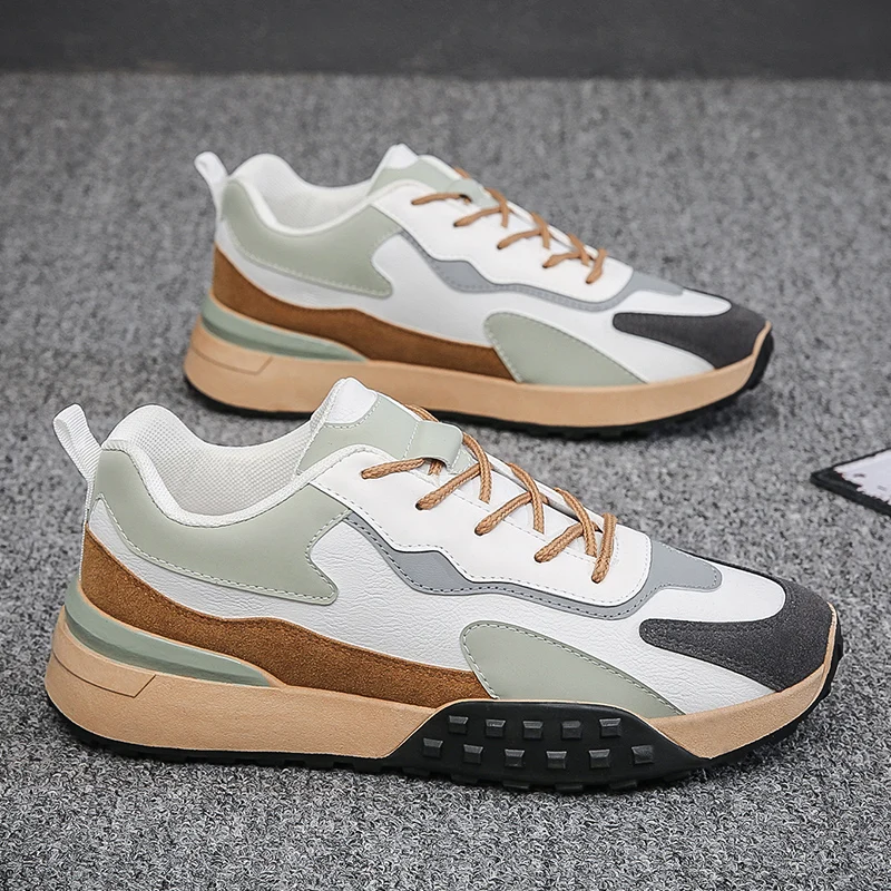 

2021 New Trend Men Golf Shoes Sneaker Pu Anti Slip Hard-Wearing Golf Trainers Men Winter Soft Bottom Wearable Golf Shoe Spikes