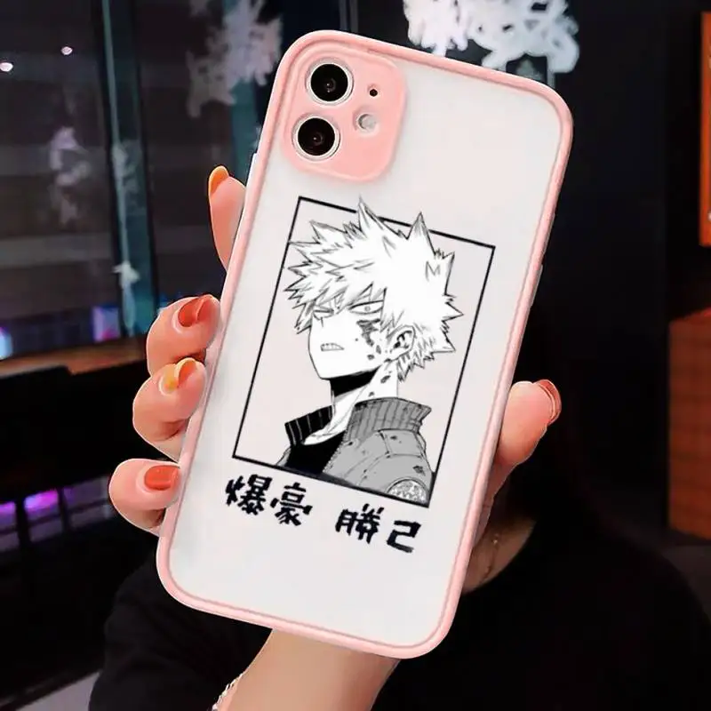 My hero academia deku bakugou Boku Phone Cases Matte For iPhone 12 Mini 11 Pro XR XS Max 7 8 Plus X Hard PC Back Cover