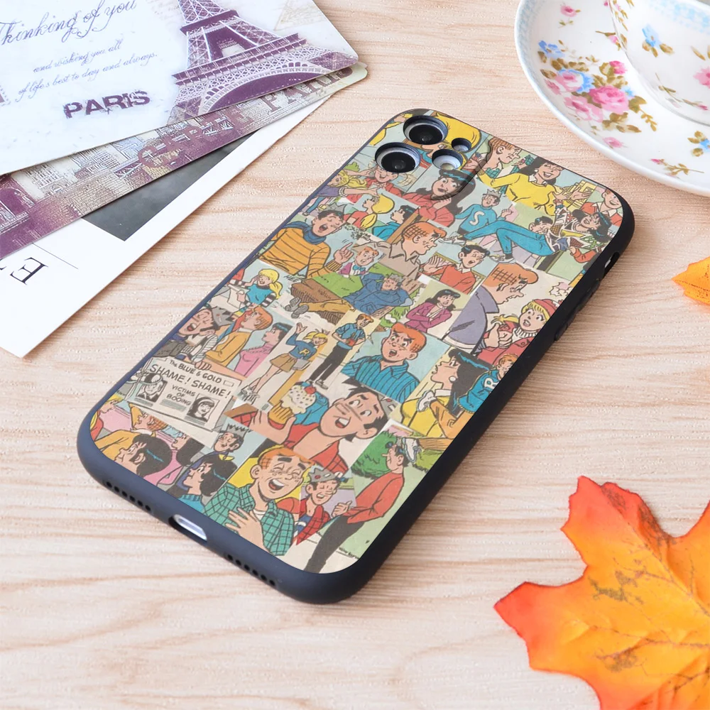 

For iPhone Archie Comics Collage Print Soft Matt Apple iPhone Case