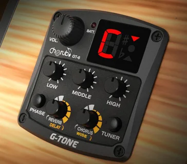 Предусилитель для акустической гитары Cherub G-Tone GT-6 пьезоприемник 3-полосный