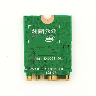 

3000Mbps WiFi 6 Wireless Card for Intel AX200NGW NGFF BT 5.0 2.4/5G