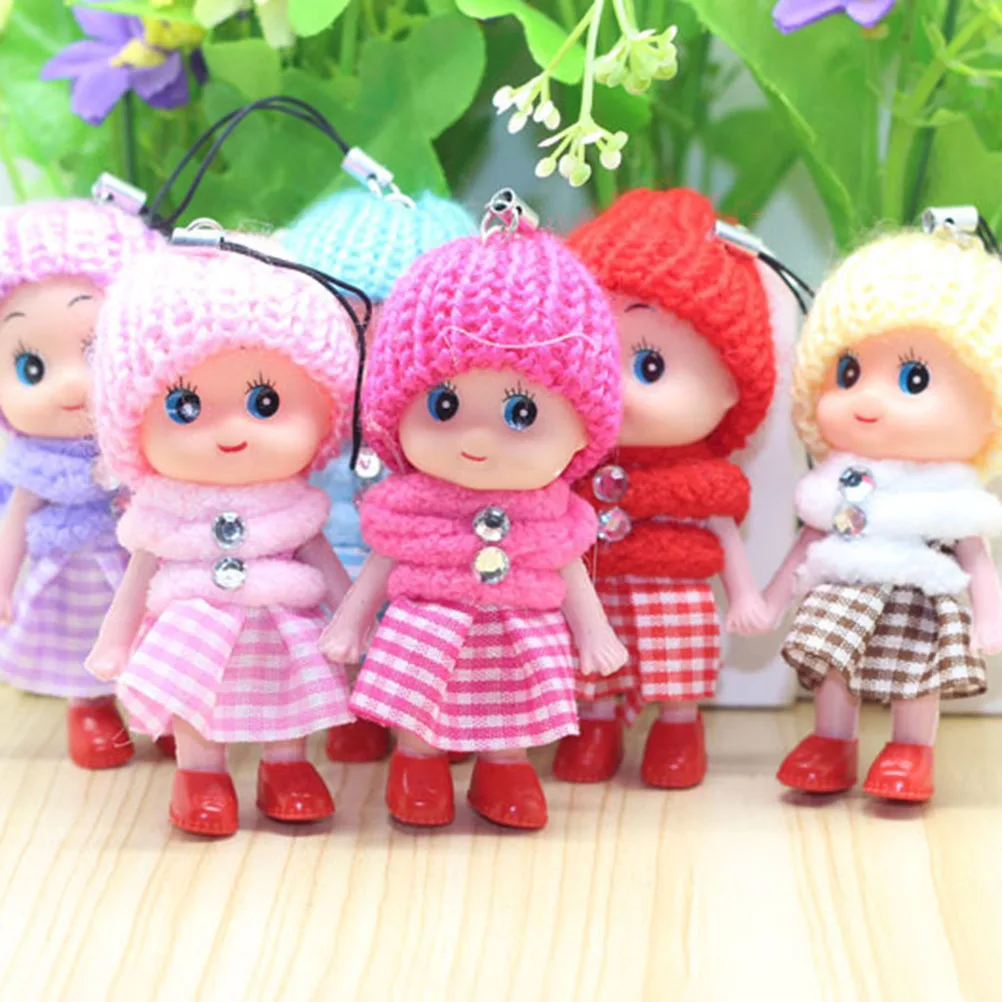 Миниатюрные куклы случайного цвета 2 шт. детские игрушки мягкие интерактивные