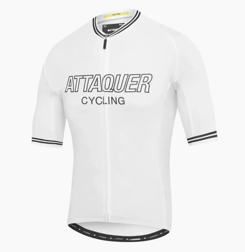 

Attaquer cycling jersey 2022 brand Cycling wear Breathing MTB RBX bike shirt Air mesh sleeve riding shirt White Maillot ciclismo