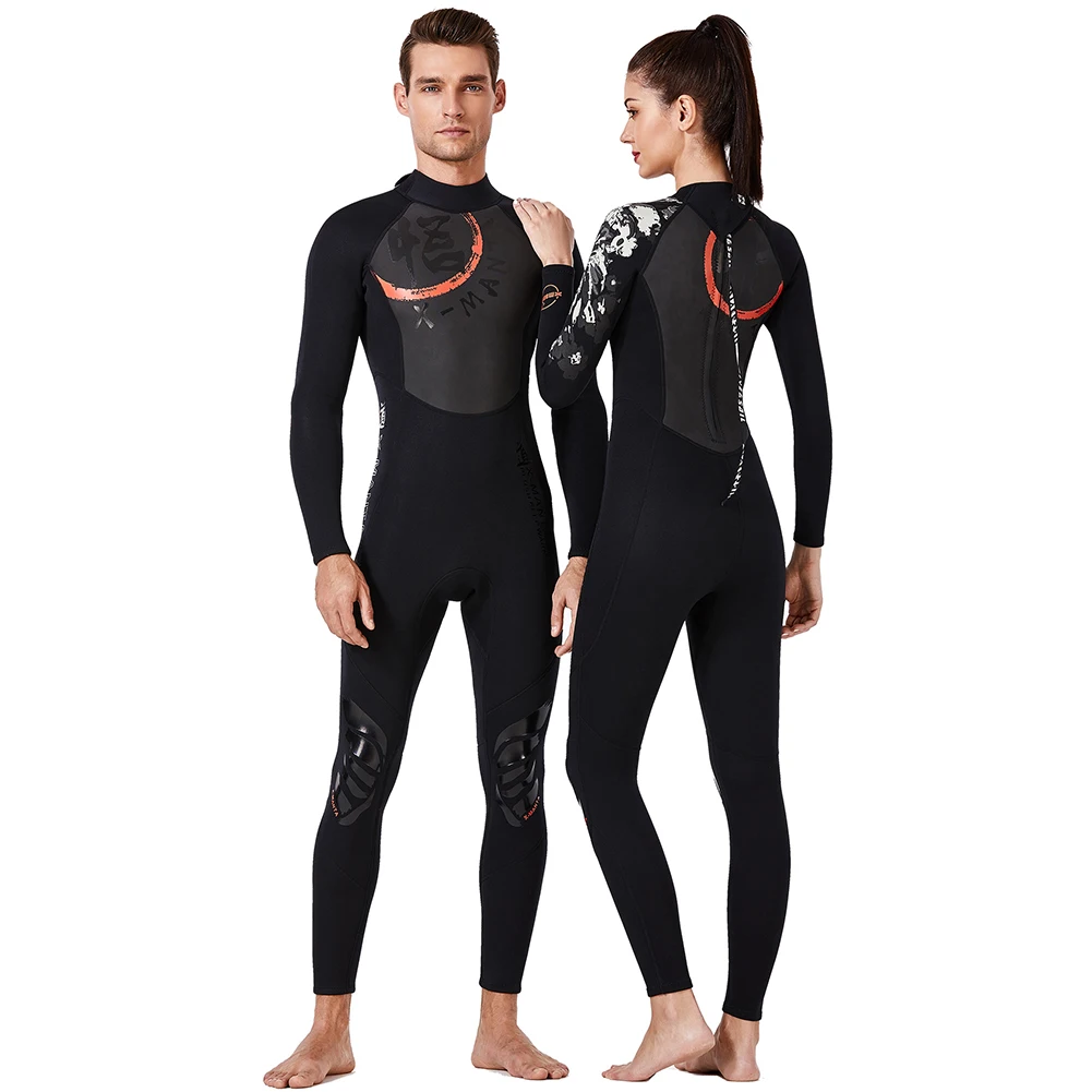 

DIVE SAIL 3mm Neoprene Wetsuit One-piece Keep Warm Women Men Swimming Scuba Diving Bathing Suit Short Sleeve for Surf Snorkeling