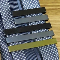 tie clip fashion style ties for men metal tone simple bar clasp practical necktie accessories clasp tie pin for mens collar clip