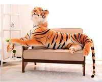 new toy huge 150cm cartoon lying tiger plush toy yellow tiger soft doll sleeping pillow birthday gift s0873