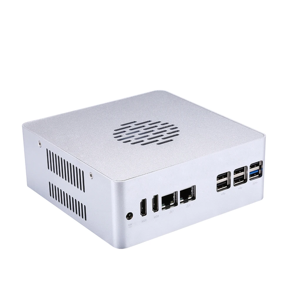 Qotom 2 гигабитный ethernet lan Мини ПК Core i3 i5 AES-NI маршрутизатор opnsense Sophos Vyos