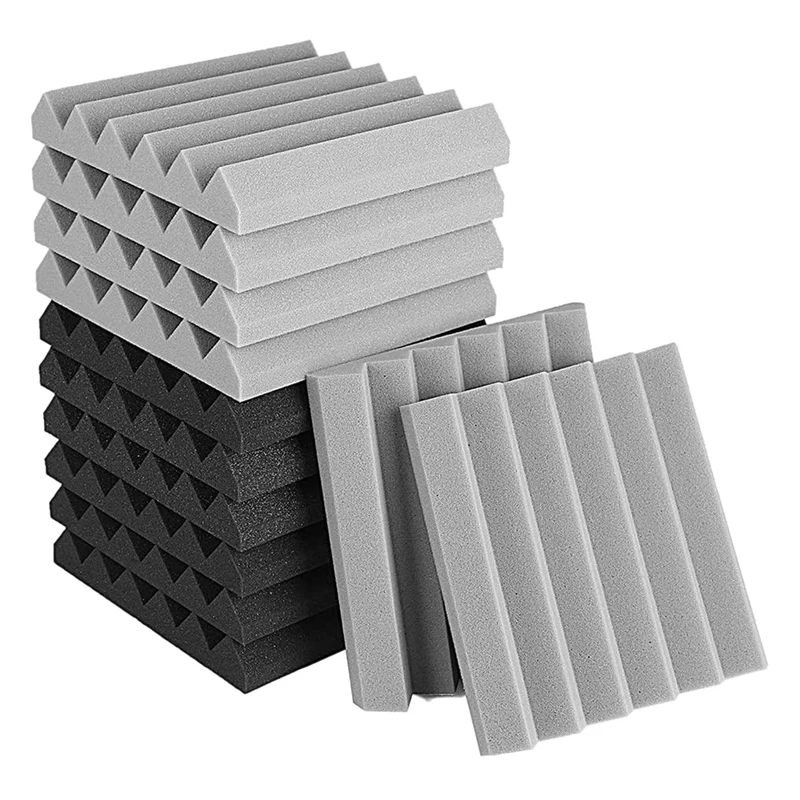 

12 Pcs Acoustic Foam Panel, Sound Insulation Pad,Sound Insulation Foam Panel,Studio Foam,Sound Insulation Foam,5X30X30cm