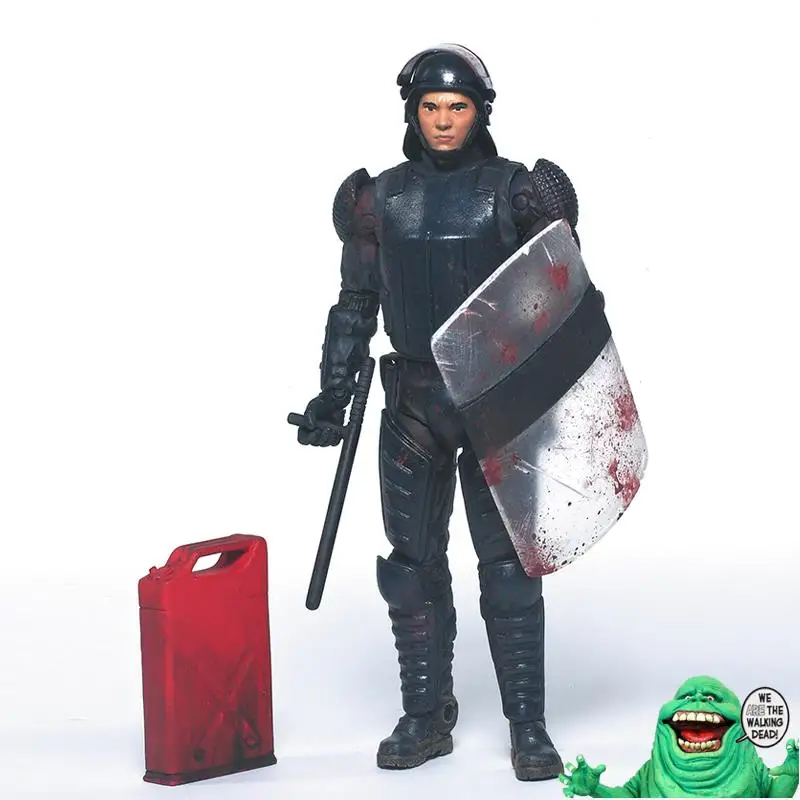 McFarlane Walking Dead Riot Police GLENN COMIC CON CONVENTION EXCLUSIVE Action Figure