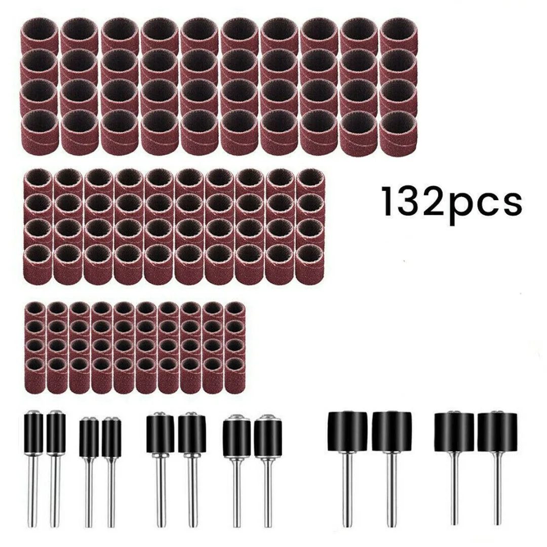 132 шт. шлифовальных лент для ногтей сверлильный станок шлифовальный кольцевой