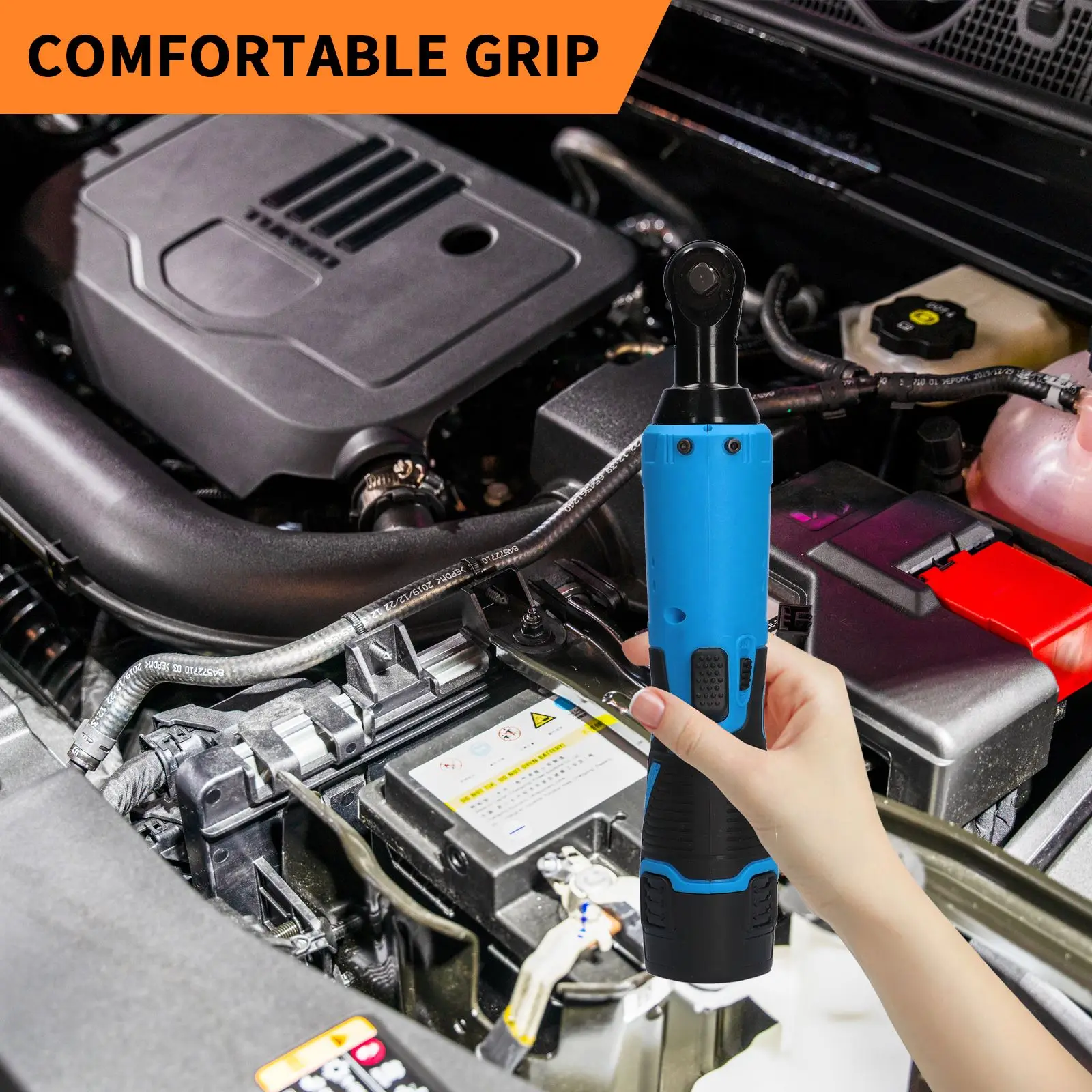 

5200 MAh Electric Rechargeable Ratchet Wrench Repair Tool For Repair And Modification Of 12V 230 Turn Right Angle Ratchet Wrench