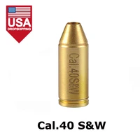 cal 40 sw red dot laser brass boresight cartridge bore sighter for scope hunting