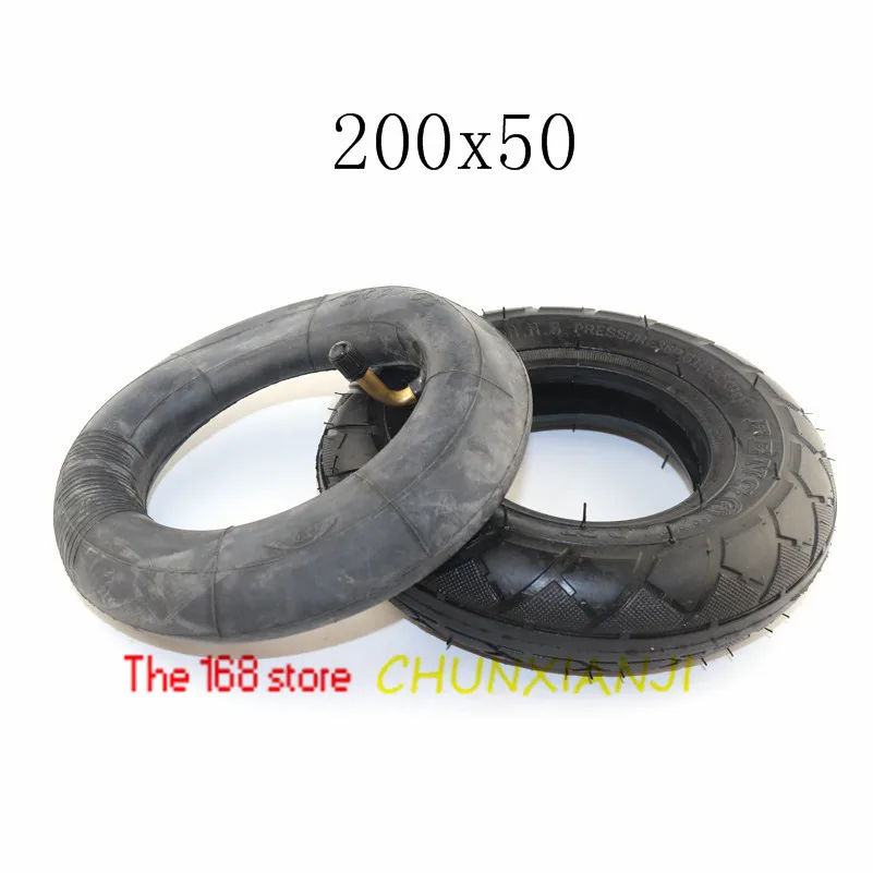 inner and outer tire Высокая производительность(" X 2") 200X50(8 дюймов) шины для Электрический газовый скутер и электрический скутер(внутренняя трубка в комплекте) колеса для инвалидных колясок - Цвет: inner and outer tire