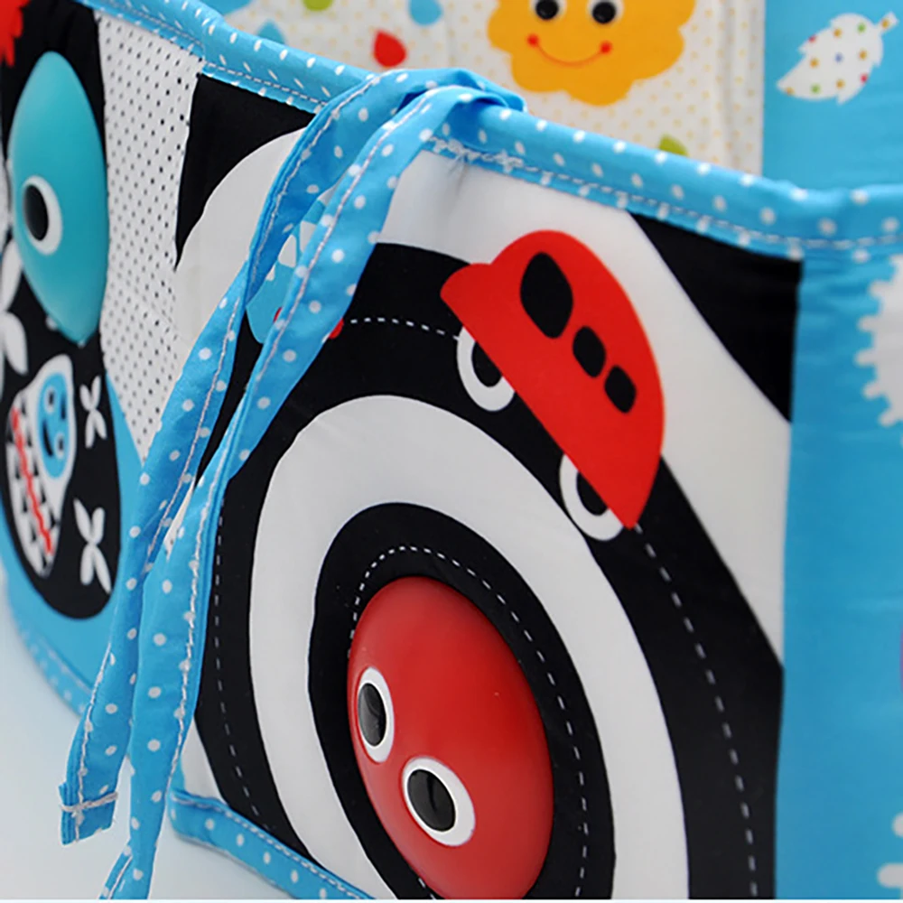

Baby Toys Crib Bumper Newbron Cloth Book Infant Rattles Knowledge Around Multi-Touch Colorful Bed Bumper Baby Toys 0-12 Months