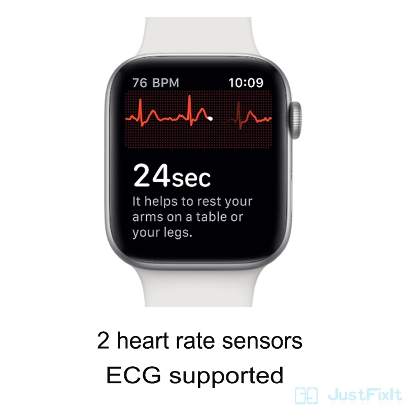 Apple Watch 4 серии LTE 44 мм спортивные Смарт часы 2 датчика пульса ЭКГ упавший