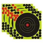 10 шт., наклейки для стрельбы в виде брызг цветов