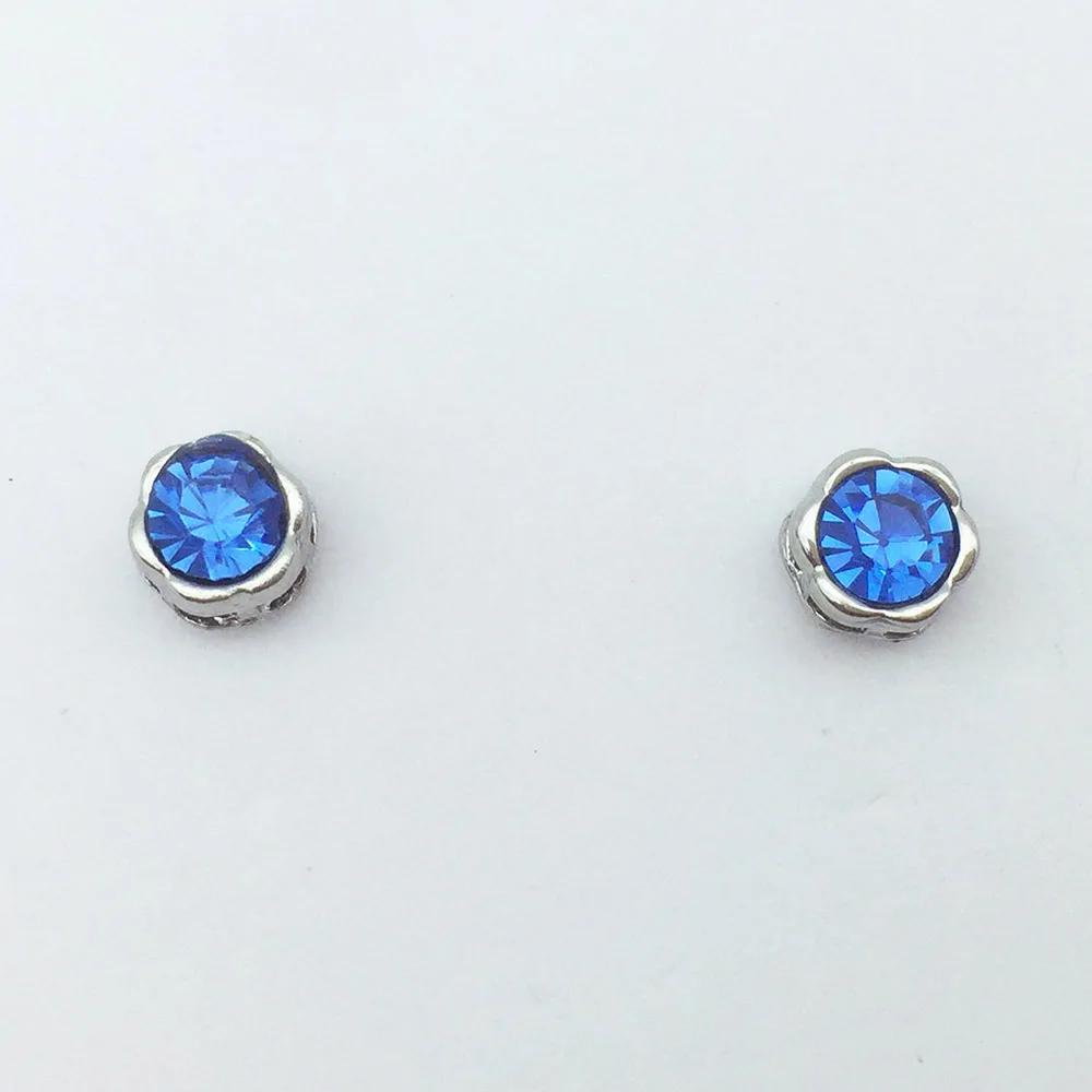 Корейские маленькие круглые серьги гвоздики с кристаллами очаровательные