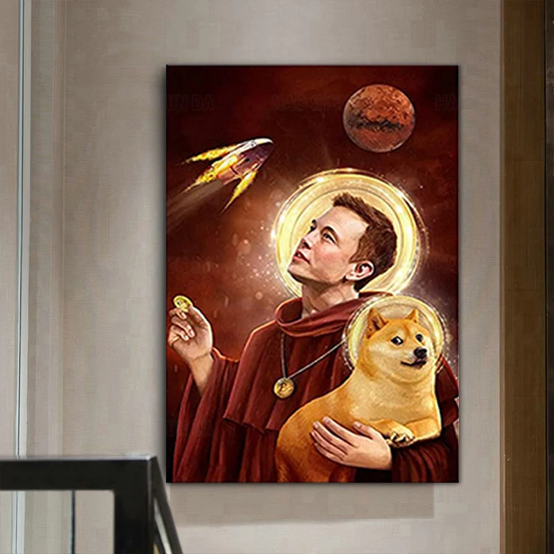 Wall Art Elon Musk Canvas Printing Poster HD Print Modern Suitable for Home Decoration |